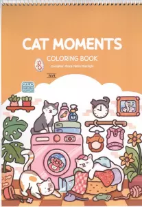 کتاب رنگ آمیزی CAT MOMENTS (کد 1709)،(سیمی)