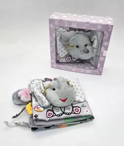 کتاب پارچه ای حیوانات جنگل (2زبانه،باجعبه)