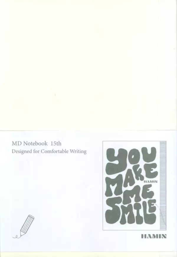 دفتر یادداشت بی خط MD NOTEBOOK (طرح YOU MAKE ME SMILE،کد 837)