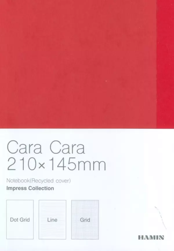 دفتر یادداشت ترکیبی:خط دار،نقطه ای،شطرنجی CARA (قرمز،کد 899)