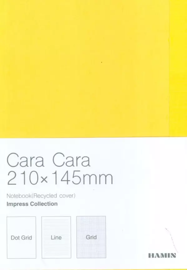 دفتر یادداشت ترکیبی:خط دار،نقطه ای،شطرنجی CARA (زرد،کد 929)