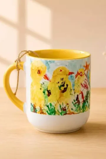 ماگ انحنادار طرح جوجه ها (باجعبه)