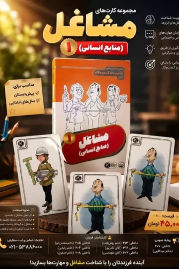 فلش کارت مجموعه کارت های مدرسه کسب و کار (مشاغل:منابع انسانی 1)