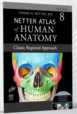 Atlas of Human Anatomy netter تحریر همراه با قاب و Appendix و DVD