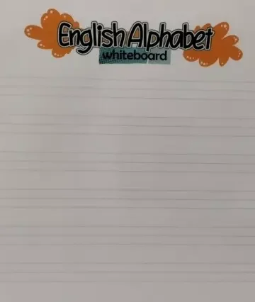 پوستر وایت بردی ENGLISH ALPHABET:حروف انگلیسی A3 (گلاسه)