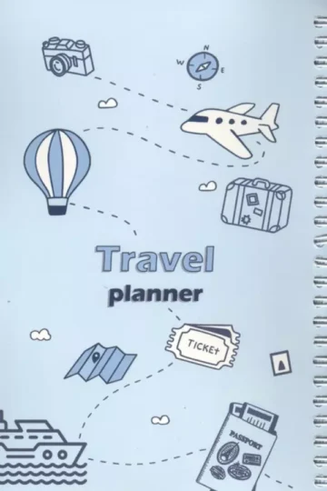 دفتر برنامه ریزی سفر TRAVEL (پلنر،کد G105)،(سیمی)