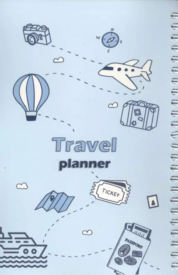 دفتر برنامه ریزی سفر TRAVEL (پلنر،کد G105)،(سیمی)