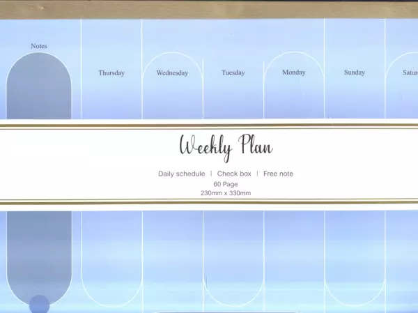 دفتر برنامه ریزی (پلنر هفتگی،WEEKLY PLANNER)،(کد 878)