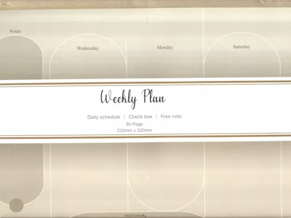 دفتر برنامه ریزی (پلنر هفتگی،WEEKLY PLANNER)،(کد 885)